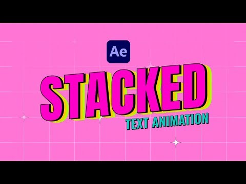 Stacked Shadow Text Animation in After Effects • Easy Tutorial (2025)