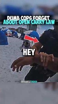 Dumb Cops Forgets About Open Carry Law 😳 #shorts