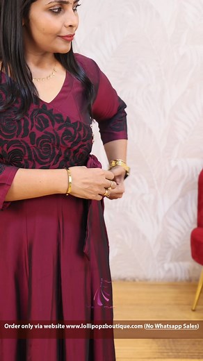 83K views · 796 reactions | Yeame Applique Angrakha Anarkali Product Code - 11018 Fabric :Semi Soft Silk Style :Panel Cut Anarkali Features :Body With Lining Show Buttons Front Tie to Knot Size - M - 2XL Product will be dispatched After 20 working days. Price - 1499.00 NO WHATSAPP SUPPORT! NO WHATSAPP SALES! | Lollipopz Boutique | Facebook