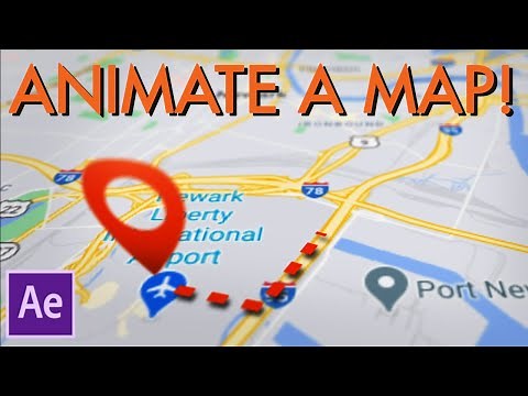 How to Animate a Map In After Effects!