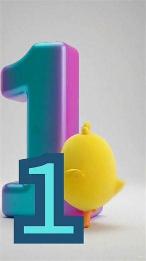 Learn Number 1 🎈 123s & Counting for Toddlers #shorts