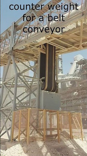 Counter weight for a belt conveyor