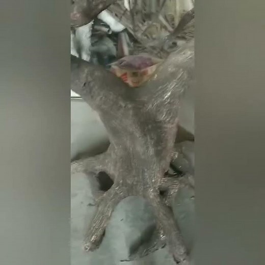 how to make hanging artificial fiberglass tree trunk branches