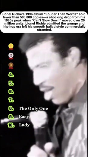 Lionel Richie's 1996 album "Louder Than Words" #celebritynews #celebritydownfall