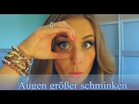 Augen größer schminken