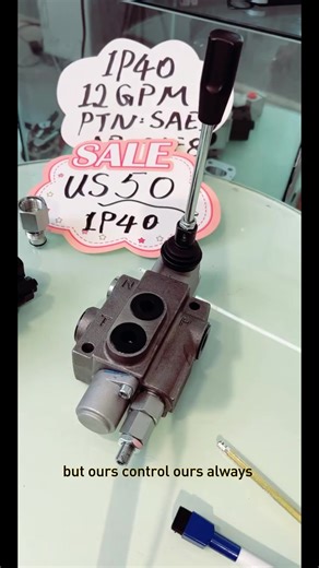 SJ-Technology Hydraulic Control Valve Open Center 1 Spool 13 GPM Heavy Duty Monoblock Body 3600 PSI for Small Tractors Tractor Loaders Forklifts and Tow Trucks