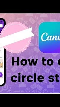 How to create circle sticker on Canva?