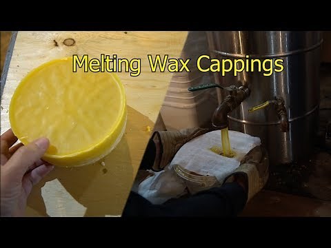 Melting my beeswax cappings
