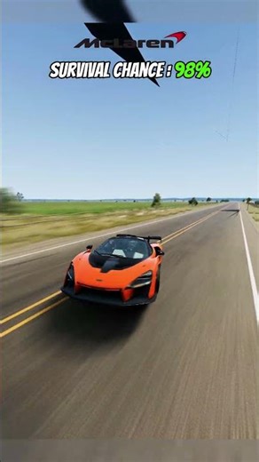 Cars hit 600 MPH instantly! 😱🚗 #26 | #shorts #beamngdrive