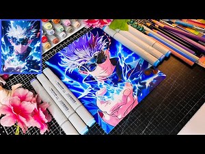Gojo Satoru Speed drawing // Anime character drawing | Jujutsu kaisen