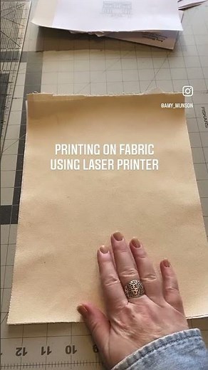 How to print on fabric with laser printer