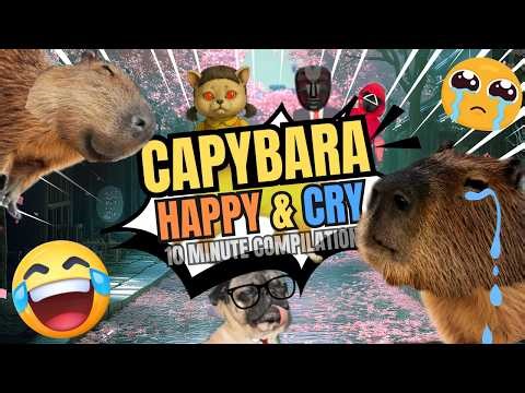 CAPYBARA COMPILATION — 10+ MIN BEST OF CAPYTOON (SNOW, CAMP, CAR & SQUID GAME) 🎬