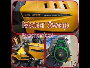 Cub Cadet LT motor swap PART1#lawnmower #motor swap #cub cadet