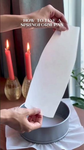How to line a springform pan #bakingtips #bakertips #caketips