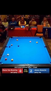 4.8K views · 263 reactions | Shane Van Boening vs Jesus Atencio | 2025 International Open. Computer vision algorithms used for ball trajectory simulation and data-driven visualization. | PerformStars | Facebook