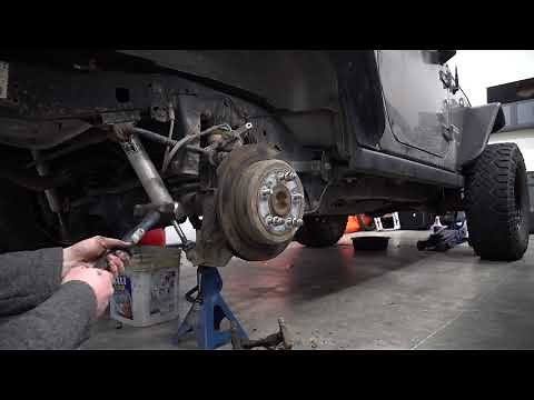 HOW TO EASILY REPLACE BRAKE PADS AND ROTORS ON A JEEP WRANGLER JK