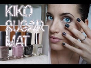 ♡ Revue KIKO : Les Vernis Sugar Mat ( Effet Sable ) ♡