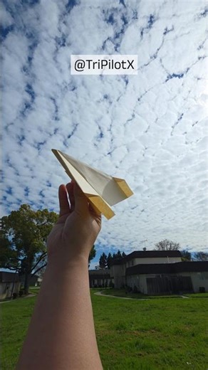 Is it the longest distance boomerang paper airplane? Ver 1 Testflight