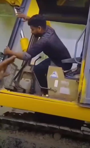 Backhoe Loader Operations at Construction Site