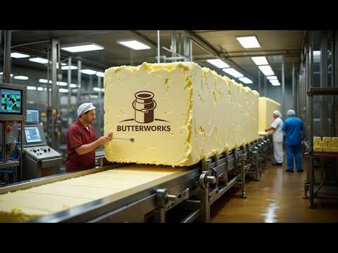 Inside the Butter Factory How Tons of Cream Become Butter at Massive Scale
