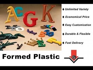Vacuum Formed Plastic Sign Letters