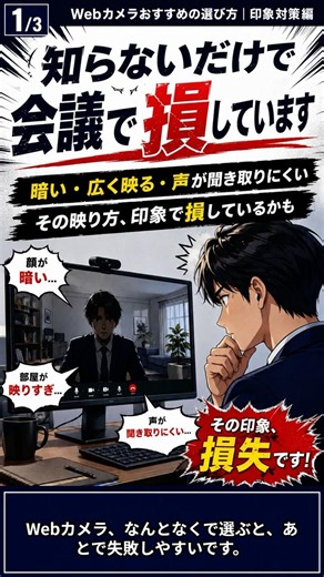Webカメラおすすめの選び方｜印象対策編