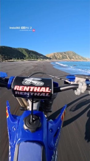 YZ 250 Wide Open Beach POV! #dirtbike #2stroke #insta360