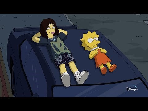 Los Simpson When Billie Eilish Met Lisa • CLIP#3 OFICIAL + Theme Song Billie Simpsons (HD) | Disney+