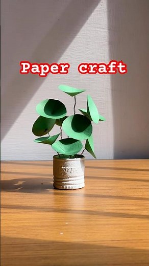 Turn Waste into Beautiful Mini Plant 🌿 | Paper Craft using Bottle Cap | DIY Home Decor