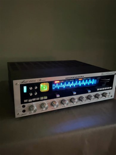 The Marantz 4400 with the scope what a beauty. #vintageaudio #vintagestereo #hifiaudio #audiophile #audiophiles #classicaudio #stereo #workvibes #vintage #marantz #70s | The Vintage Audio Shop