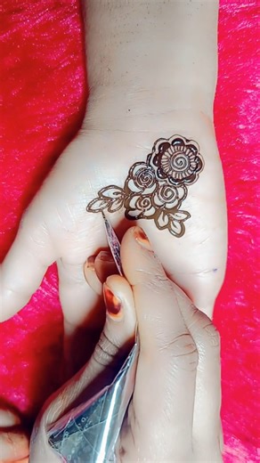 Very Beautiful Unique Floral Palm Mehndi Design || Front Hand Heena#mehndi #hennadesign #heena