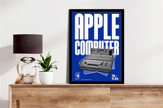 Apple Computer Industrial Retro Tech Gaming Poster, Wall Art (digital Download) - Etsy
