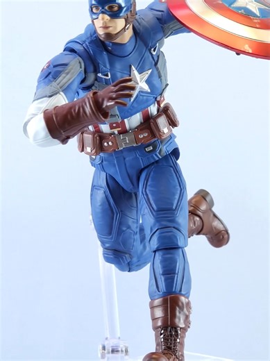 Captain America (Classic Suit Ver.) MAFEX 🇱🇷 #mafex #marvelstudios #disneyplus #captainamerica #shorts #reels