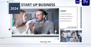 Clean Business History Timeline Presentation