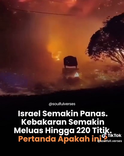 Işґαει dilanda kebakaran hebat yang menyebar ke berbagai wilayah, termasuk perbukitan Yerusalem. Jalan utama Route 38 dari pusat Işґαει ke Yerusalem sampai ditutup, dan warga di Eshtaol, Beit Meir, dan Meshilat Zion dievakuasi. Pusat kebakaran ada di sekitar Beit Shemesh. Api awalnya muncul di dekat Moshav Tarum. Terdapat 220 titik kebakaran lebih akibat panas ekstrem Gimana pendapat kalian? #LightOfWisdom #beriartiuntukhati