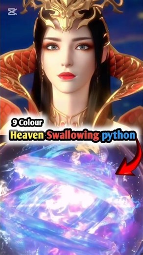 BTTH : Cailin inherited the bloodline of the 9-colored Heaven swallowing python 🐍👑#btth #donghua