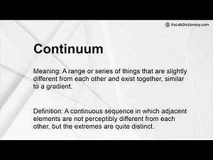 Continuum Meaning