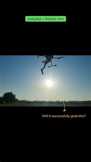 Robotic Arm Integrated Drone #pixhawk #ardupilot #drone #shorts #robotics