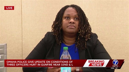 Omaha police give update on officers injured in shooting at gas station