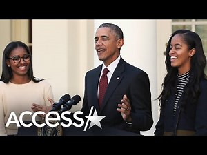 Sasha & Malia Obama Think Barack Dances Better Than He Raps