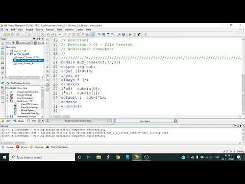 Tutorial 18: Verilog code of 2 to 1 mux using Case statement/ VLSI