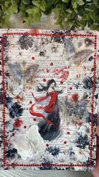 ASMR | ❤️Artistic journal scrapbook page #scrapbooking