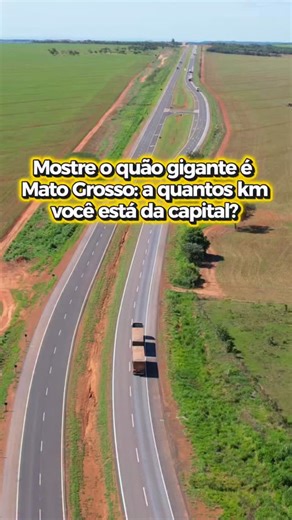 MATO GROSSO É GIGANTE 🌎💚 Aqui, cada km carrega paisagens, histórias e um orgulho que só quem é de MT entende. De onde você está agora, quantos km te separam da capital? Comenta aqui e mostra o tamanho do nosso Estado. 👇 | Governo de Mato Grosso