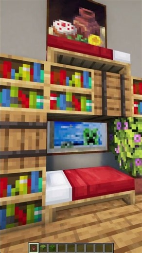 Perfect Bunk Bed Design in Minecraft 🛏️