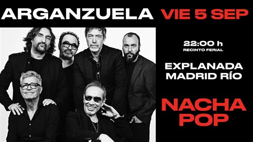 Este viernes 5 de Septiembre estaremos junto al río! Os esperamos !! 😎🎸 #NachaPop #lamelonera #nachatour25 | Nacha Pop Oficial