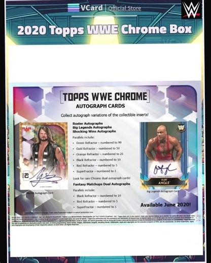 2020 Topps Chrome WWE Wrestling Box