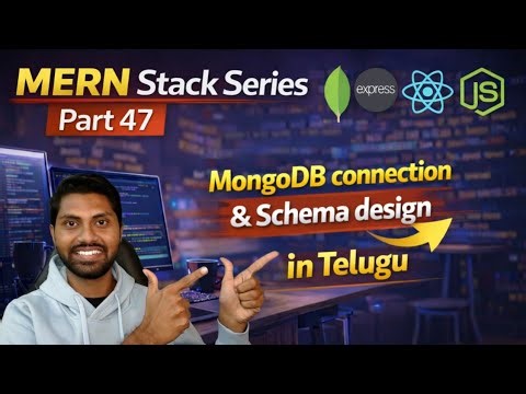 MongoDB Compass CRUD & Mongoose Explained in Telugu | Schema & DB Connection | MERN Stack Series