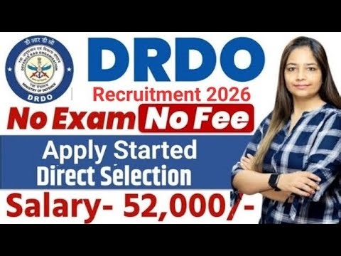 DRDO Recruitment 2026|New Vacancy 2026|Govt Jobs March 2026|Technical Government Job Study