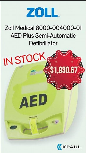 In Stock | Zoll AED Plus Semi-Automatic Defibrillator | Authorized Distributor | KPaul-Veteran Owned