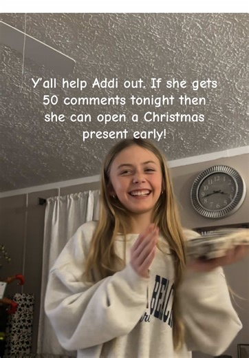 Should Addi get to open one present early or not??? #poll #vote #addi #christmas #fyp d
